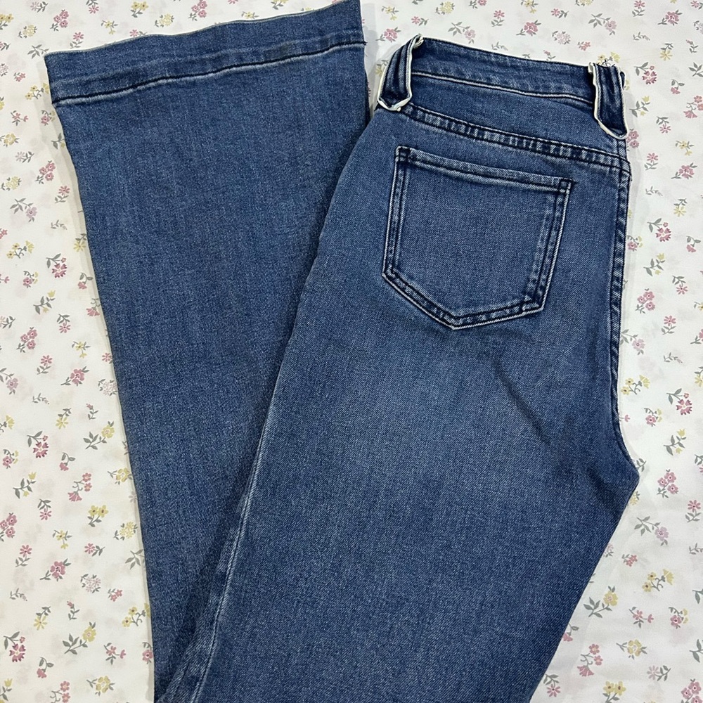 Rock & Roll Denim High-Rise Flare Jeans — Blue